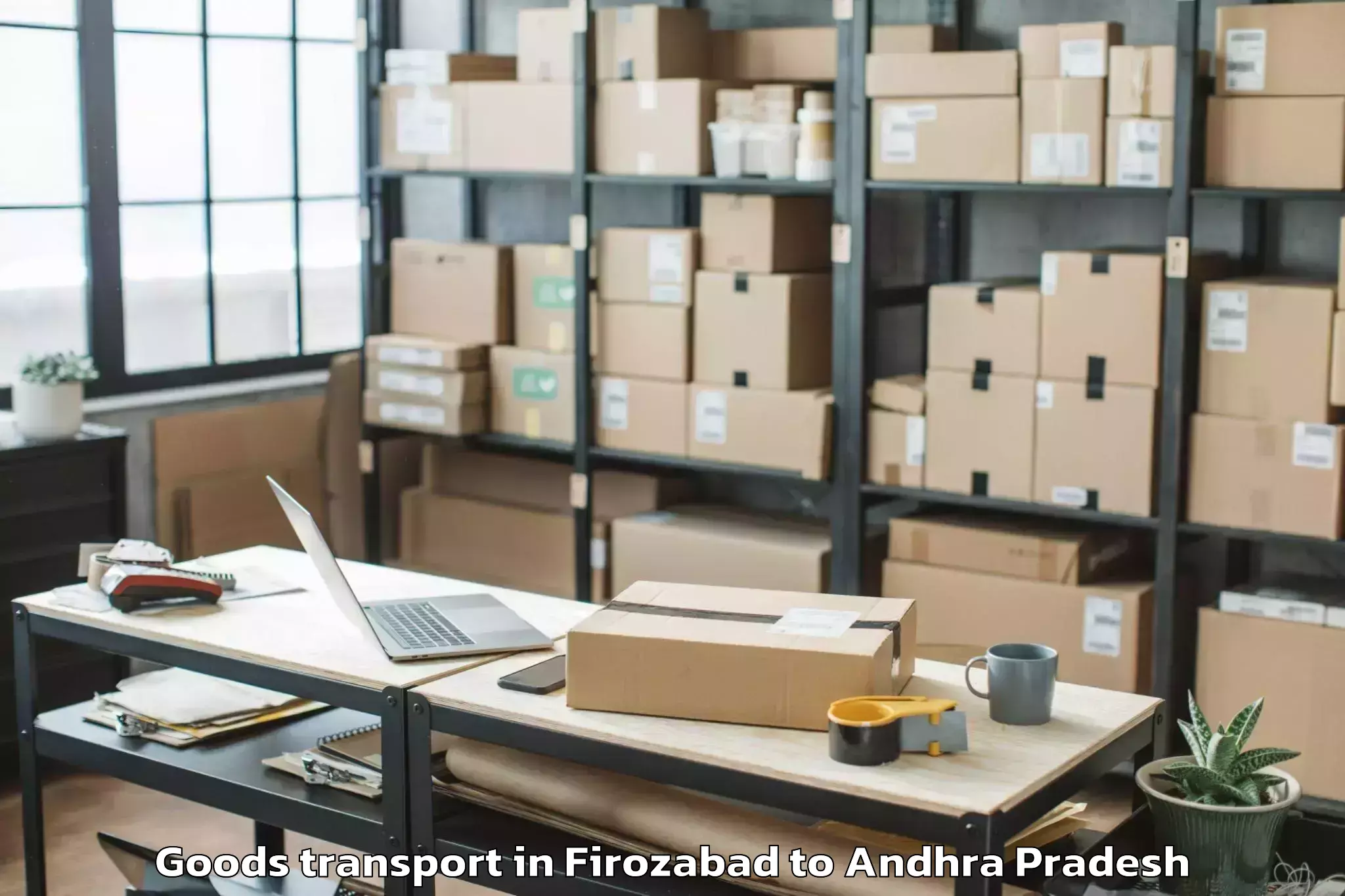 Leading Firozabad to Gannavaram Goods Transport Provider